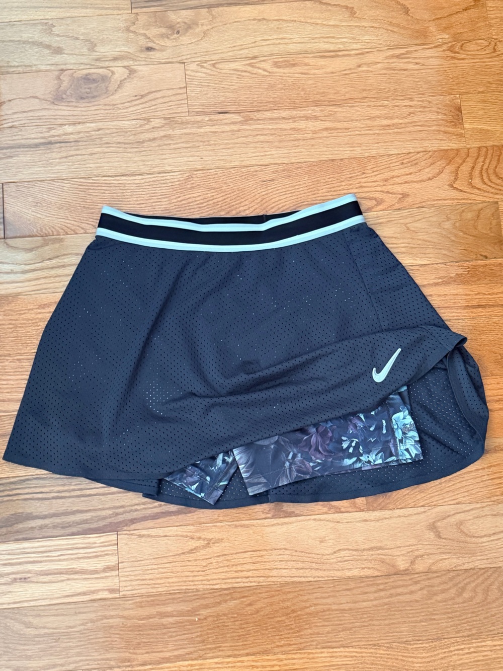 Nike Perforated Mini with Floral Shorts Underneath
